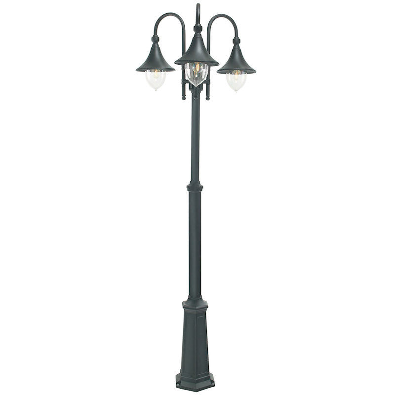 Elstead Firenze Black Finish Outdoor Lamp Post