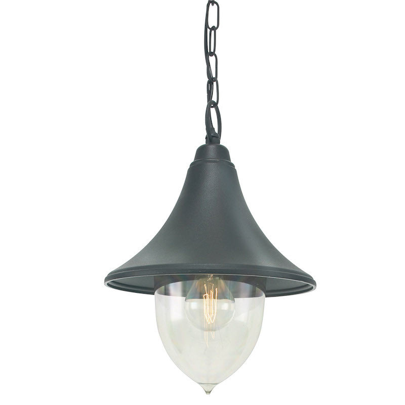 Elstead Firenze Black Finish Outdoor Pendant Lantern