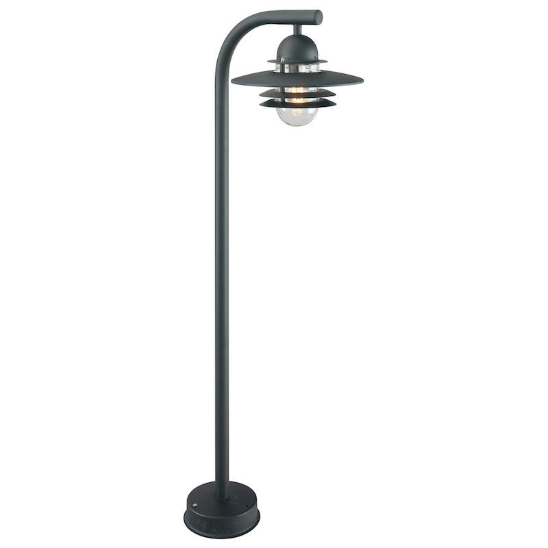 Elstead Oslo Black Outdoor Pillar Lantern