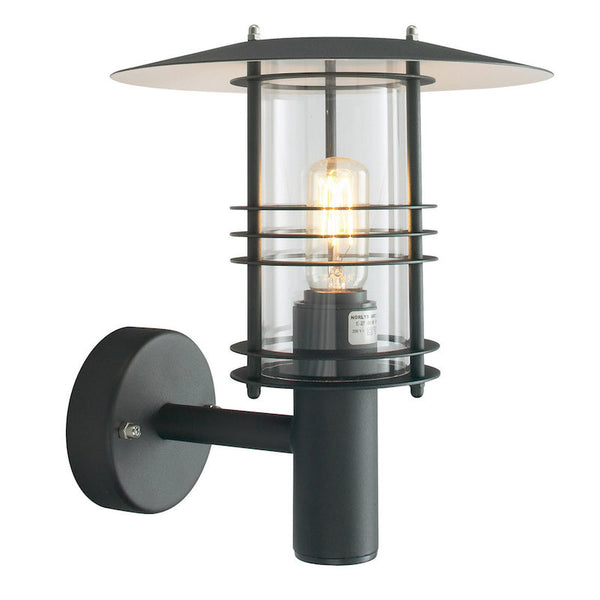 Elstead Stockholm Large Black Outdoor Wall Lantern