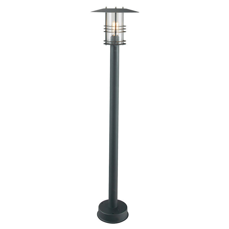 Elstead Stockholm Black Outdoor  Pillar Lantern