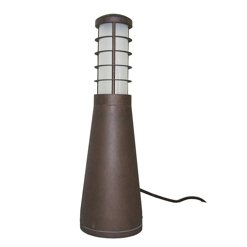 Elstead Beta Aged Iron Finish Aluminium 4 Ring Garden Bollard Light