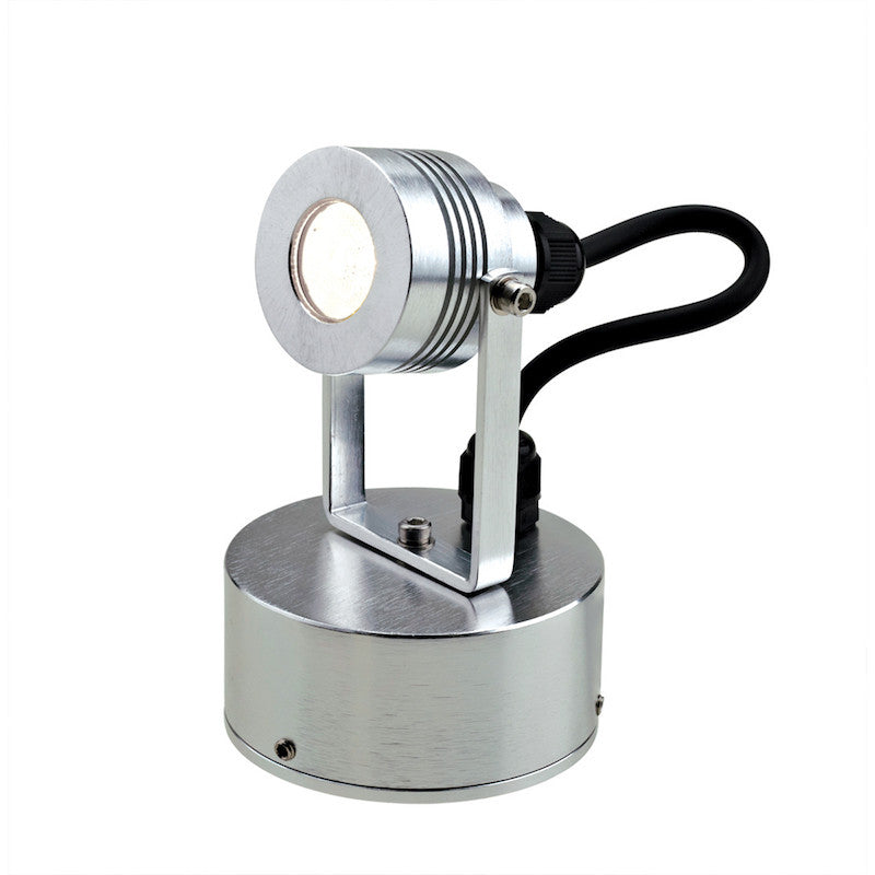 Elstead Elite 3 Anodised Aluminium Small Garden LED Multi-Directional Spot Light