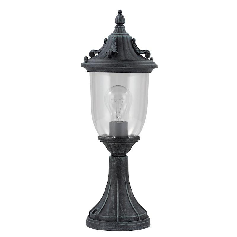 Elstead Elkstone Verdigris Finish Outdoor Pedestal Lantern