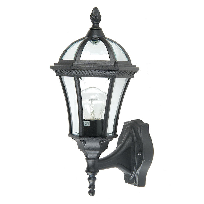 Elstead Ledbury Black Finish Outdoor Wall Lantern