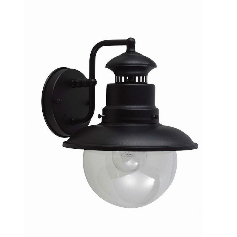 Elstead Shipston Black Finish Outdoor Wall Lantern