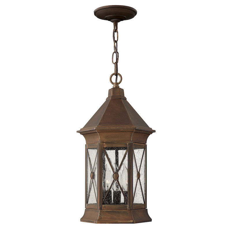 Elstead Brighton Sienna Finish Outdoor Pendant Lantern