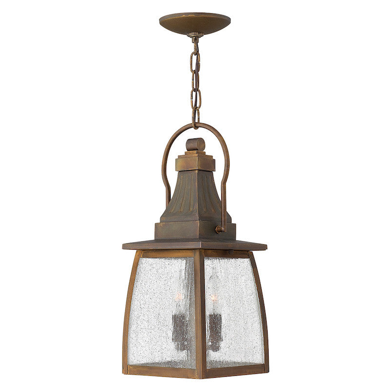 Elstead Montauk Sienna Finish Outdoor Pendant Lantern