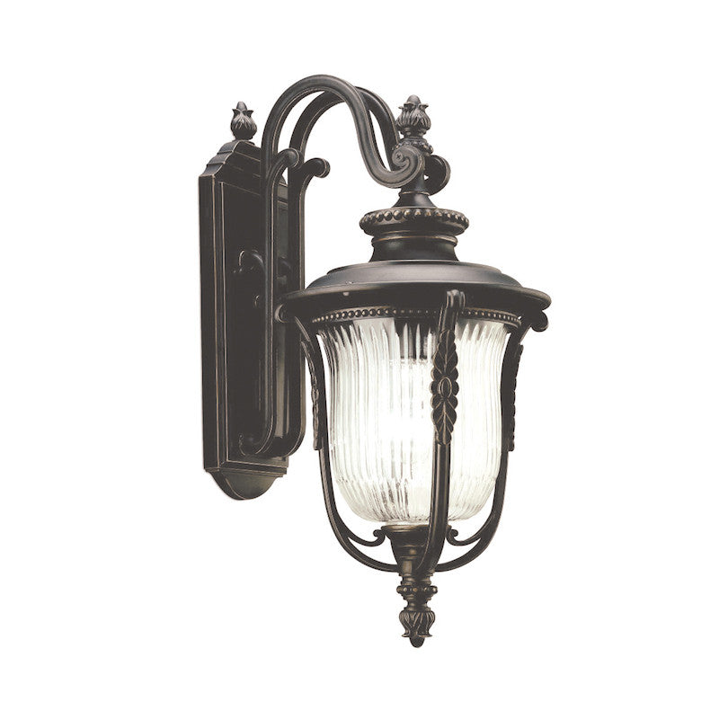 Elstead Luverne Rubbed Bronze Finish Medium Outdoor Wall Lantern