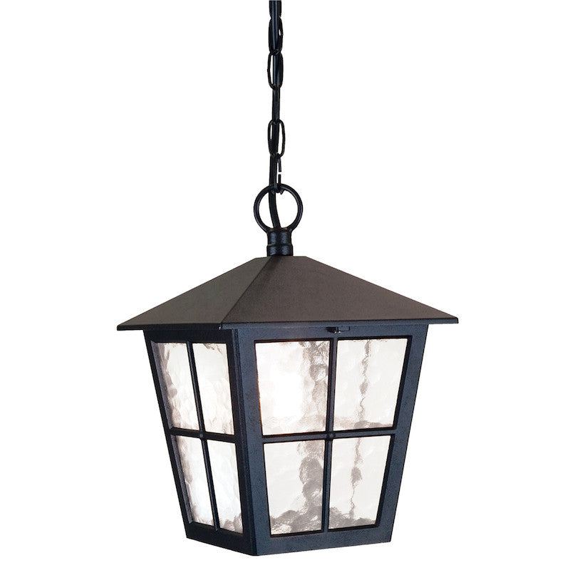 Elstead Canterbury Black Finish Outdoor Pendant Lantern