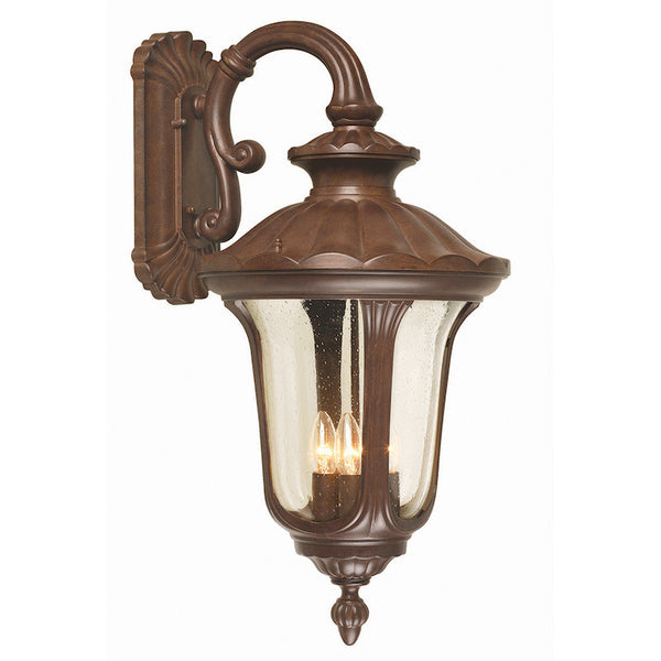 Elstead Chicago Rusty Bronze Patina Large Outdoor Downlighter Wall Lantern