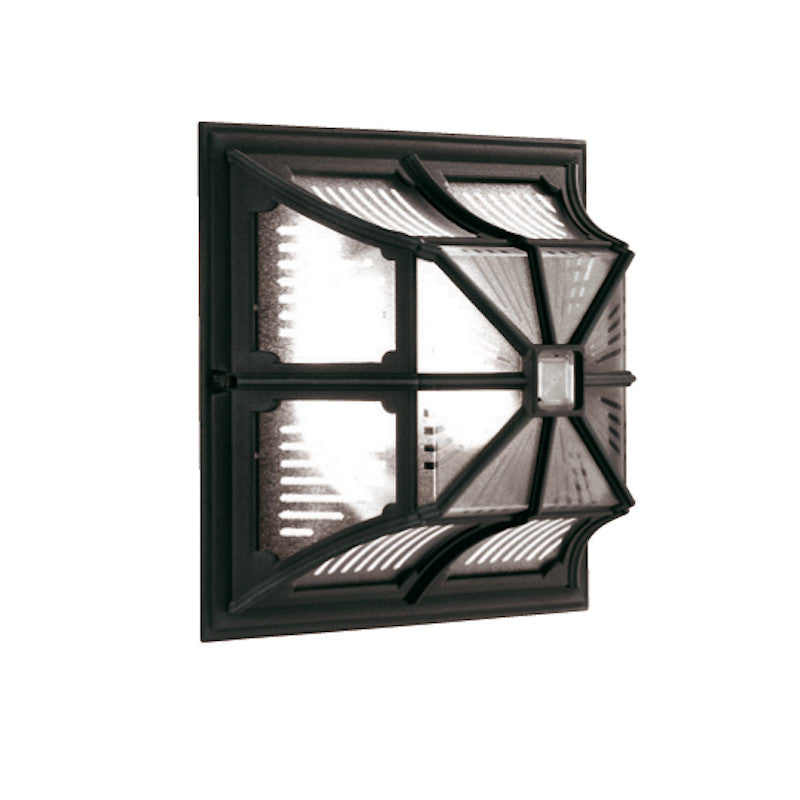 Elstead Chapel Black Finish Outdoor Flush Lantern