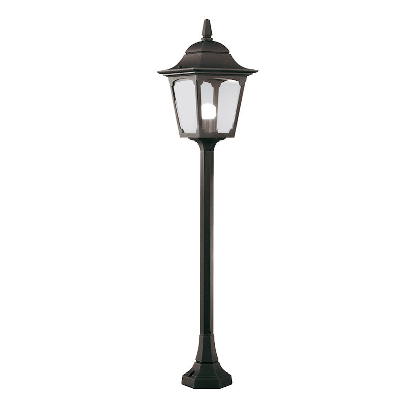 Elstead Chapel Black Finish Outdoor Pillar Lantern