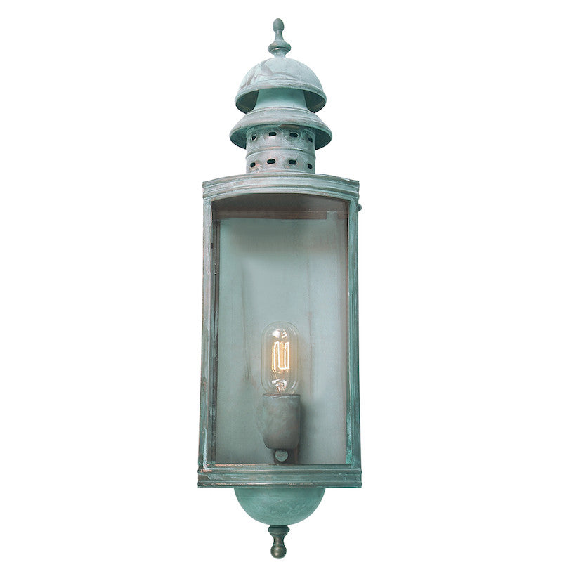 Elstead Downing Street Verdigris Finish Outdoor Flush Wall Lantern