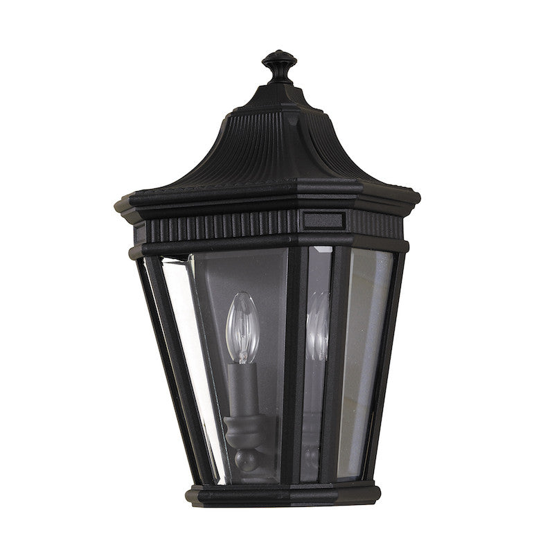 Elstead Cotswold Lane Black Outdoor Half Wall Lantern