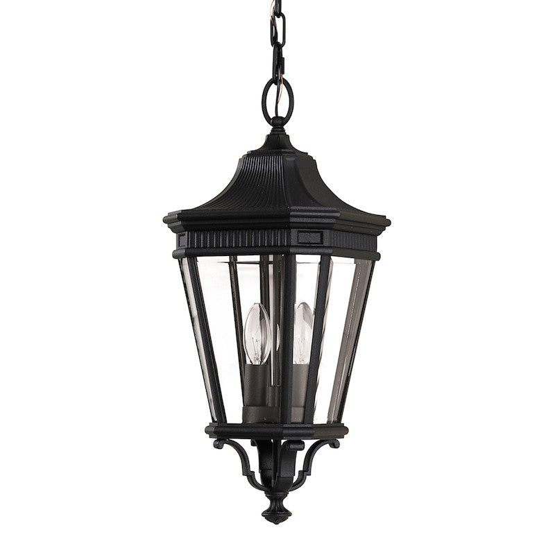 Elstead Cotswold Lane Black Medium Outdoor Pendant Lantern