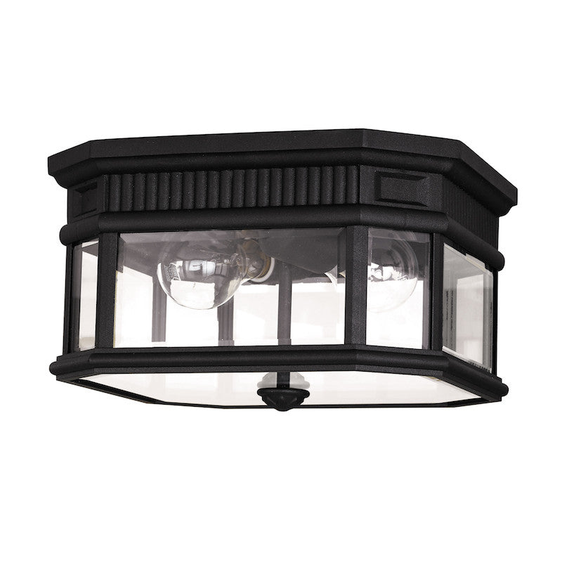 Elstead Cotswold Lane Black Outdoor Flush Ceiling Lantern