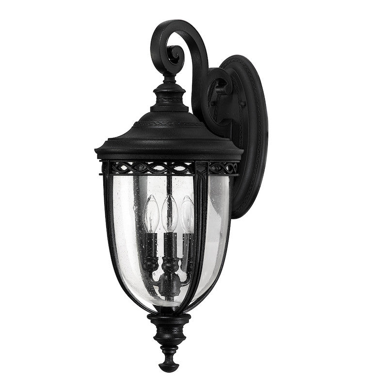 Elstead English Bridle Black Finish Large Outdoor Wall Lantern