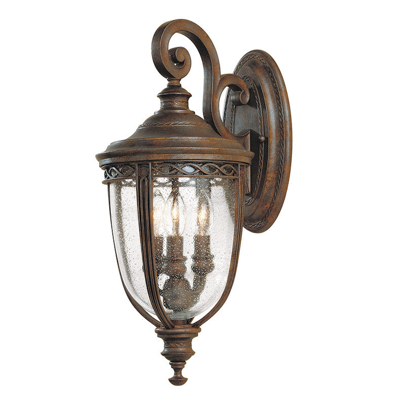 Elstead English Bridle British Bronze Finish Medium Outdoor Wall Lantern