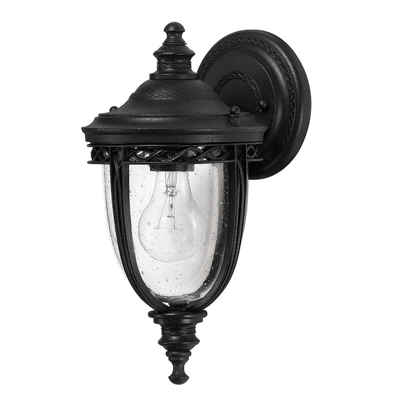 Elstead English Bridle Black Finish Small Outdoor Wall Lantern