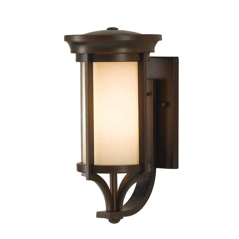 Elstead Merrill Heritage Bronze Finish Small Outdoor Wall Lantern