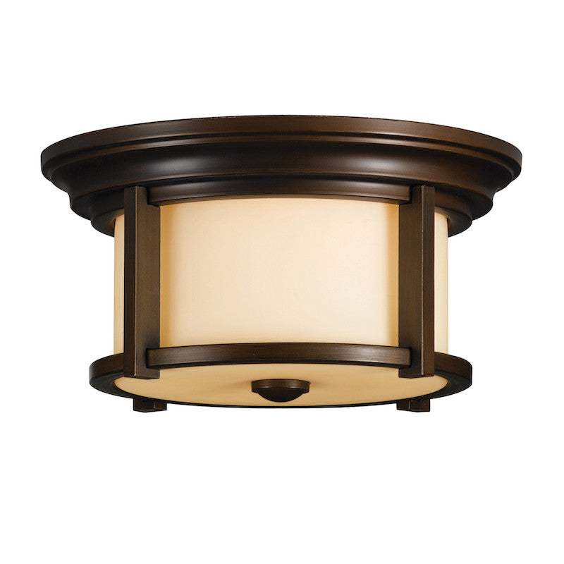 Elstead Merrill Heritage Bronze Finish Outdoor Flush Lantern