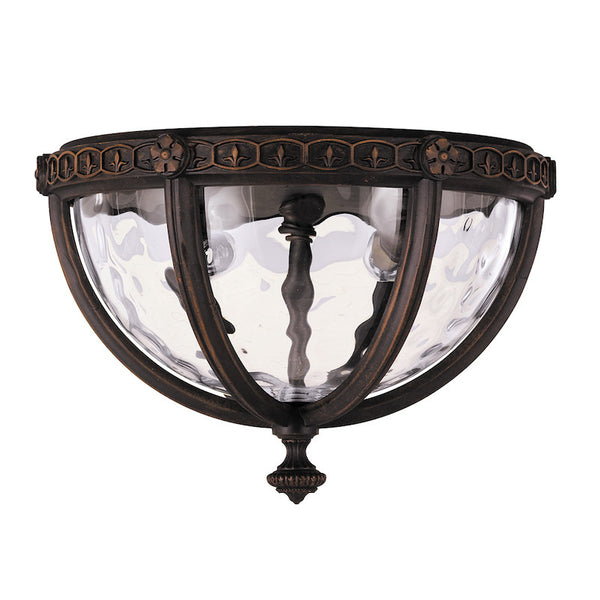 Elstead Regent Court Walnut Finish Outdoor Flush Lantern