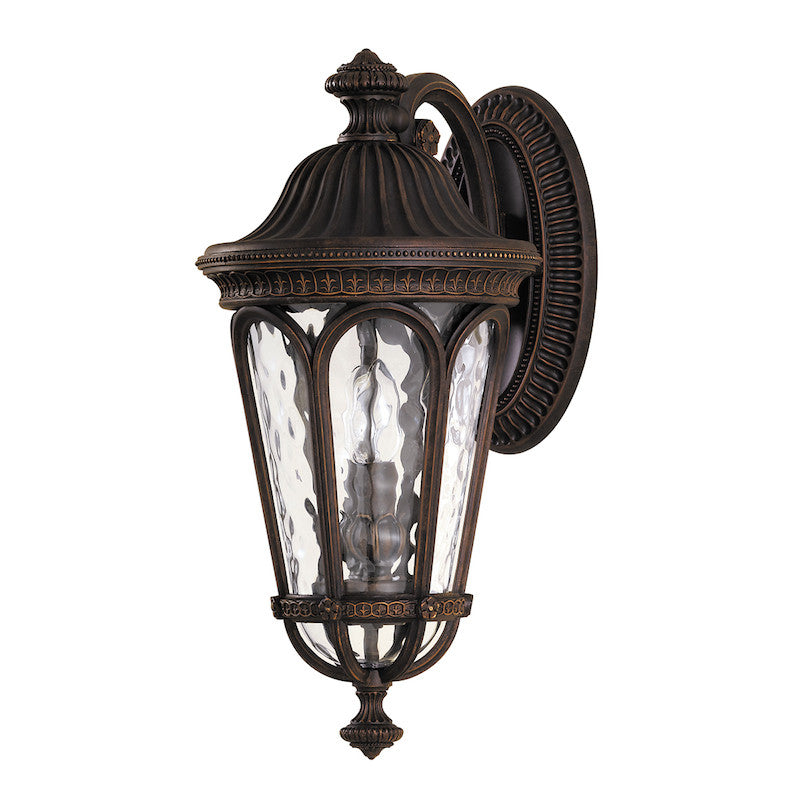 Elstead Regent Court Walnut Finish Medium Outdoor Wall Lantern