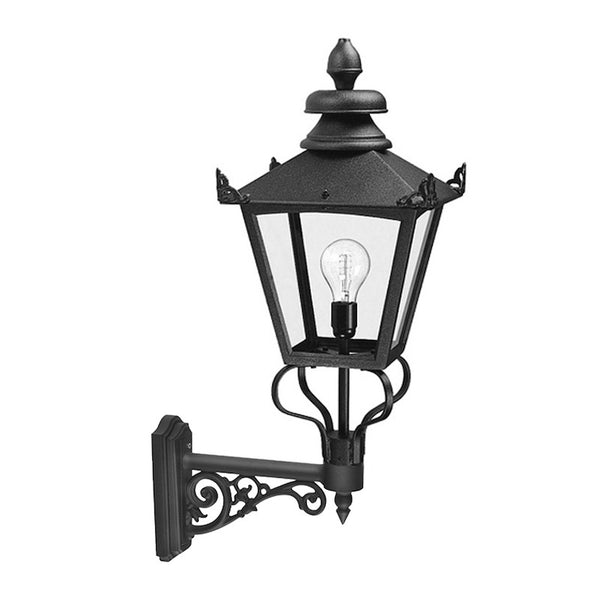 Elstead Grampian Black Finish Outdoor Wall Lantern