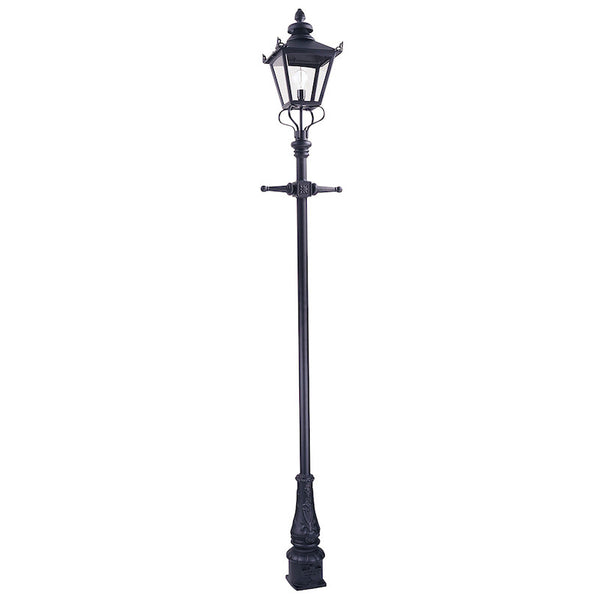 Elstead Grampian Black Finish Outdoor Large Lamp Post