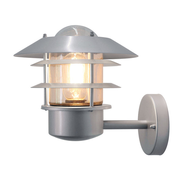 Elstead Helsingor Silver Outdoor Wall Lantern