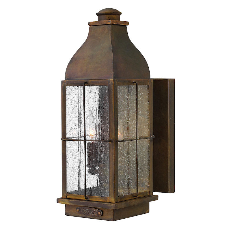 Elstead Bingham Sienna Finish Medium Outdoor Wall Lantern