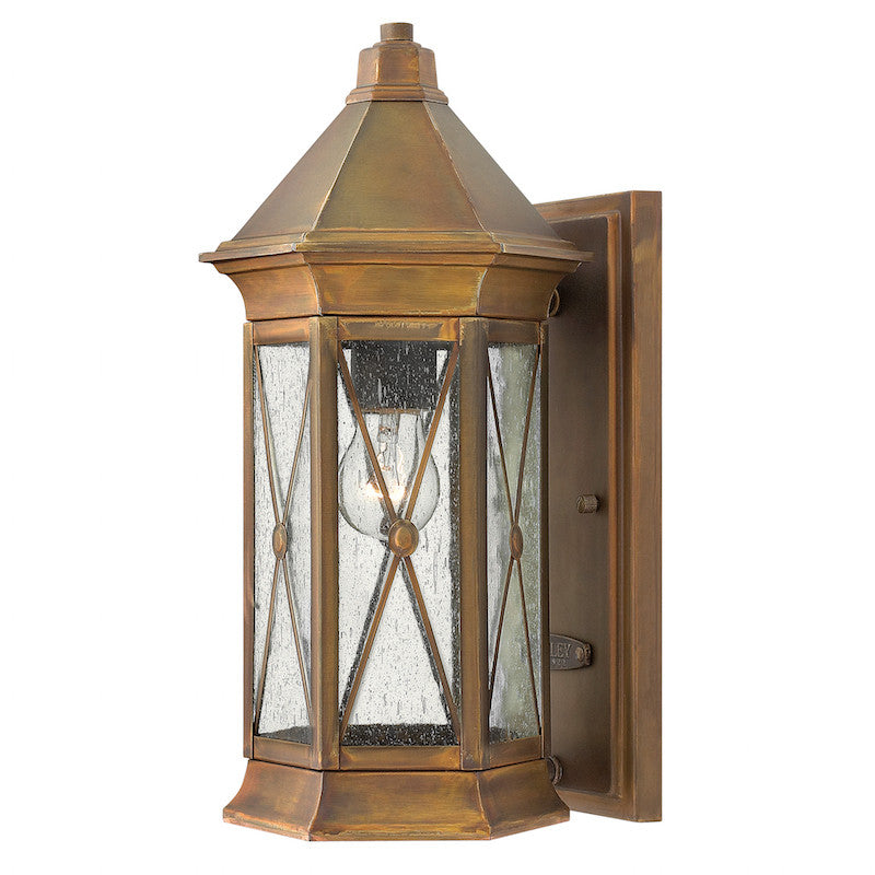 Elstead Brighton Sienna Finish Small Outdoor Wall Lantern