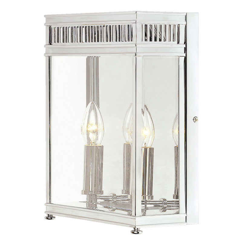 Elstead Holborn Polished Chrome Finish Medium Outdoor Wall Light