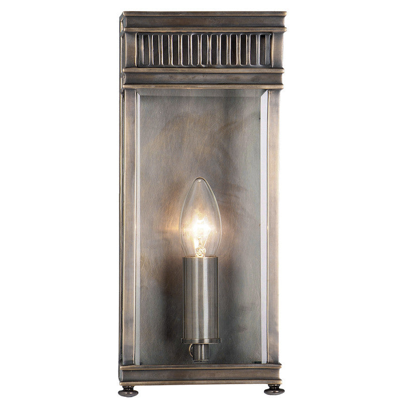 Elstead Holborn Dark Bronze Finish Small Outdoor Wall Light