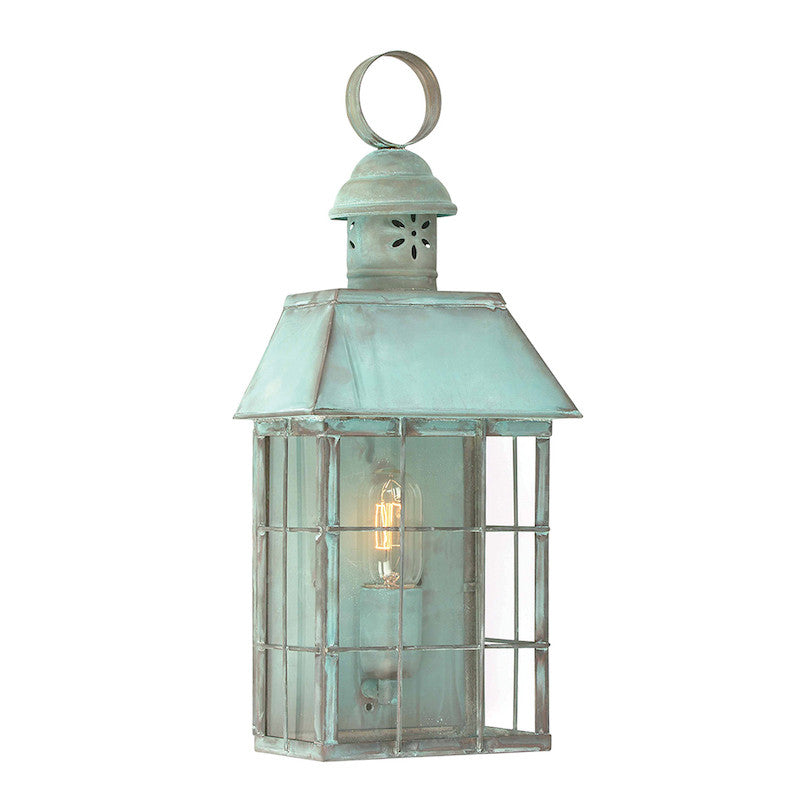 Elstead Hyde Park Verdigris Finish Outdoor Wall Lantern