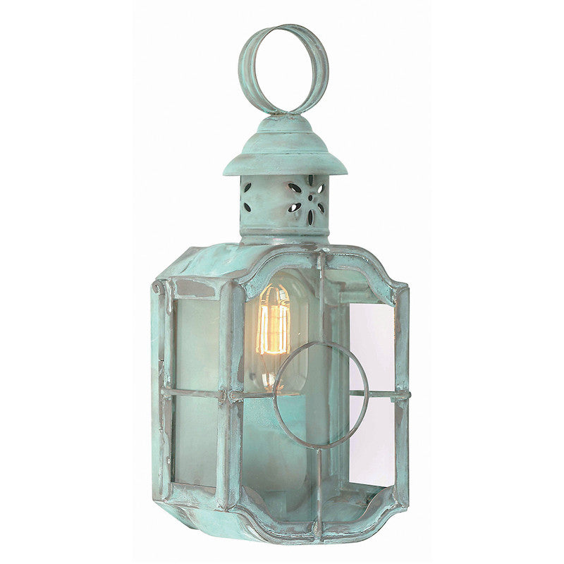 Elstead Kennington Verdigris Finish Outdoor Wall Lantern