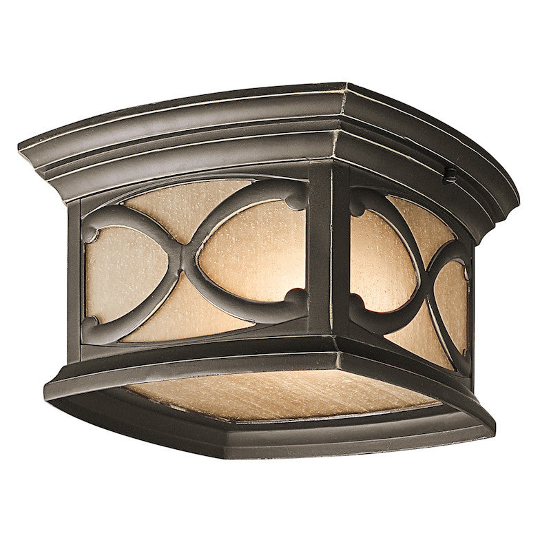 Elstead Franceasi Olde Bronze Finish Outdoor Flush Lantern