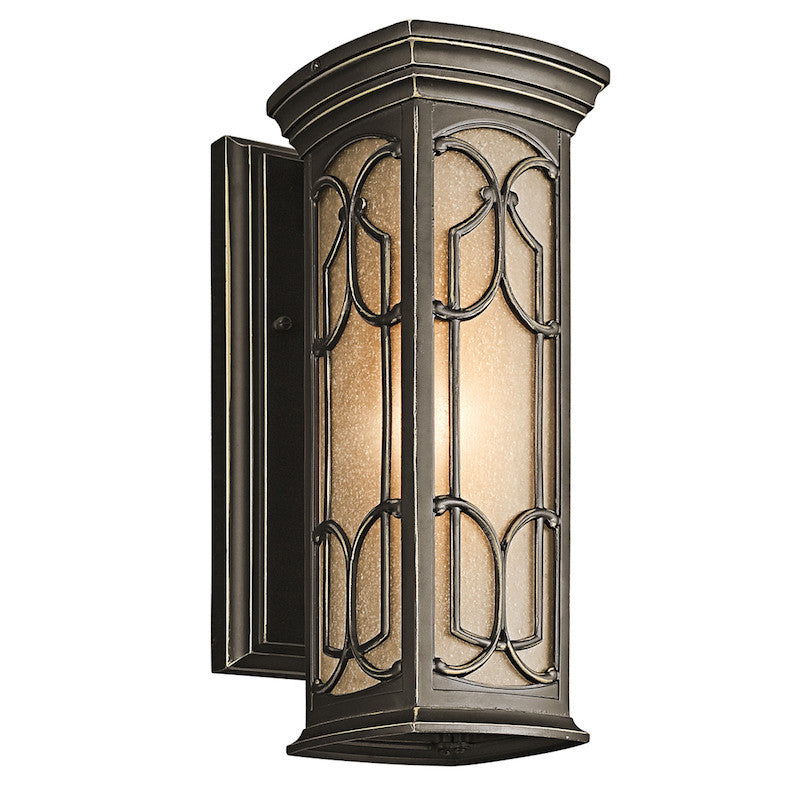 Elstead Franceasi Olde Bronze Finish Small Outdoor Wall Lantern