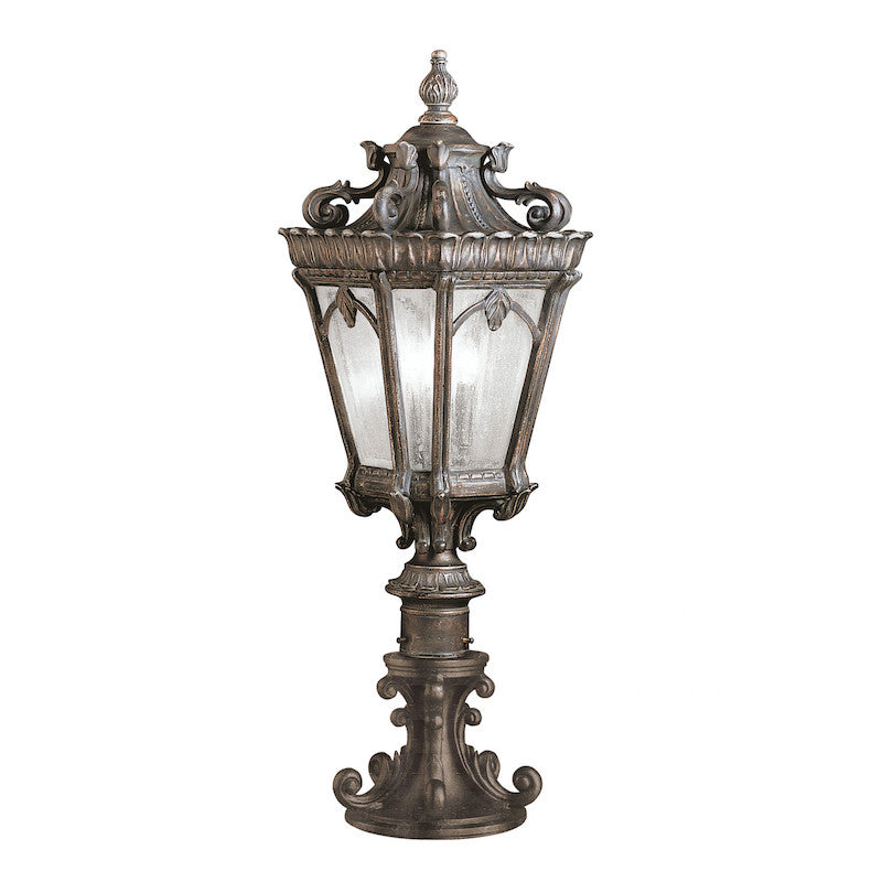 Elstead Tournai Londonderry Finish Large Outdoor Pedestal Lantern