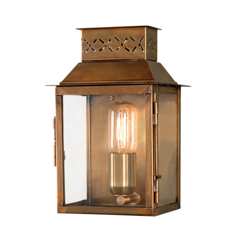 Elstead Lambeth Palace Aged Brass Finish Outdoor Wall Lantern