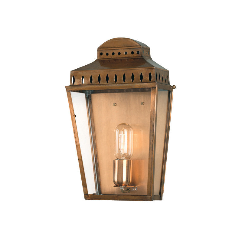 Elstead Mansion House Aged Brass Finish Outdoor Flush Wall Lantern