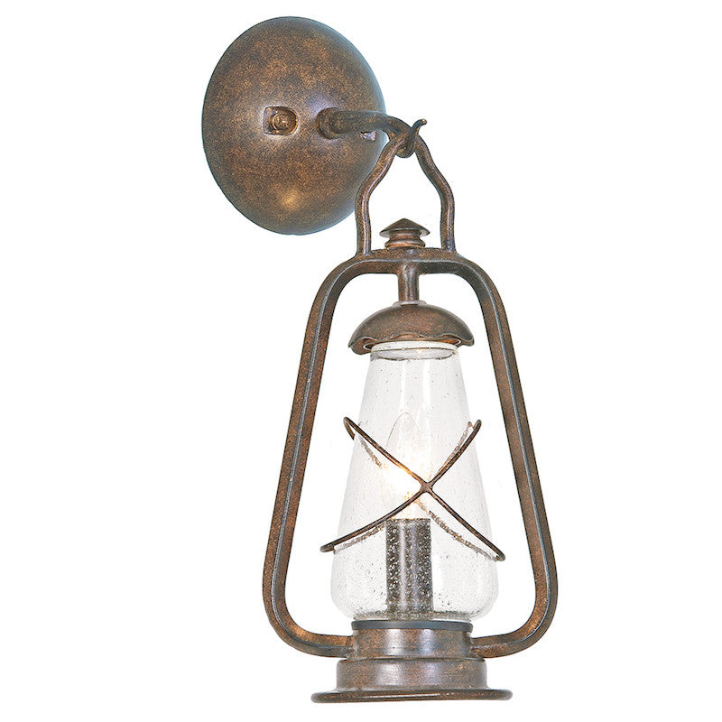 Elstead Miners Old Bronze Finish Outdoor Wall Lantern