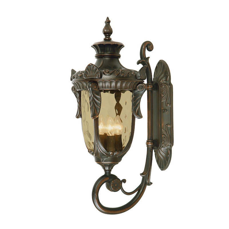 Elstead Philadelphia Old Bronze Finish Large Outdoor Uplighter Wall Lantern