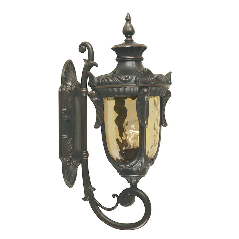 Elstead Philadelphia Old Bronze Finish Medium Outdoor Uplighter Wall Lantern