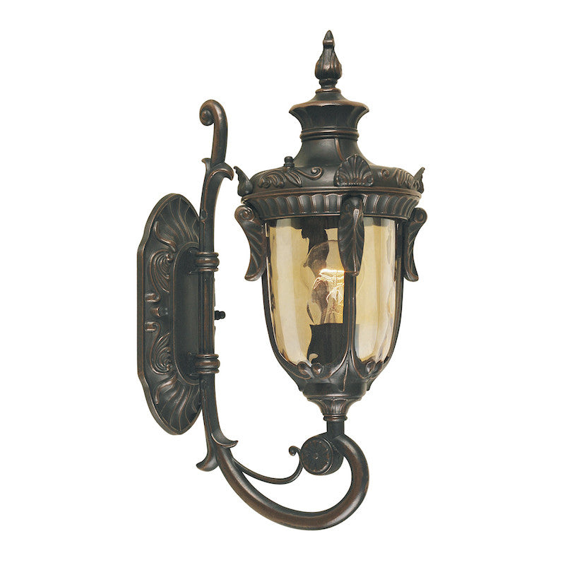 Elstead Philadelphia Old Bronze Finish Small Outdoor Uplighter Wall Lantern