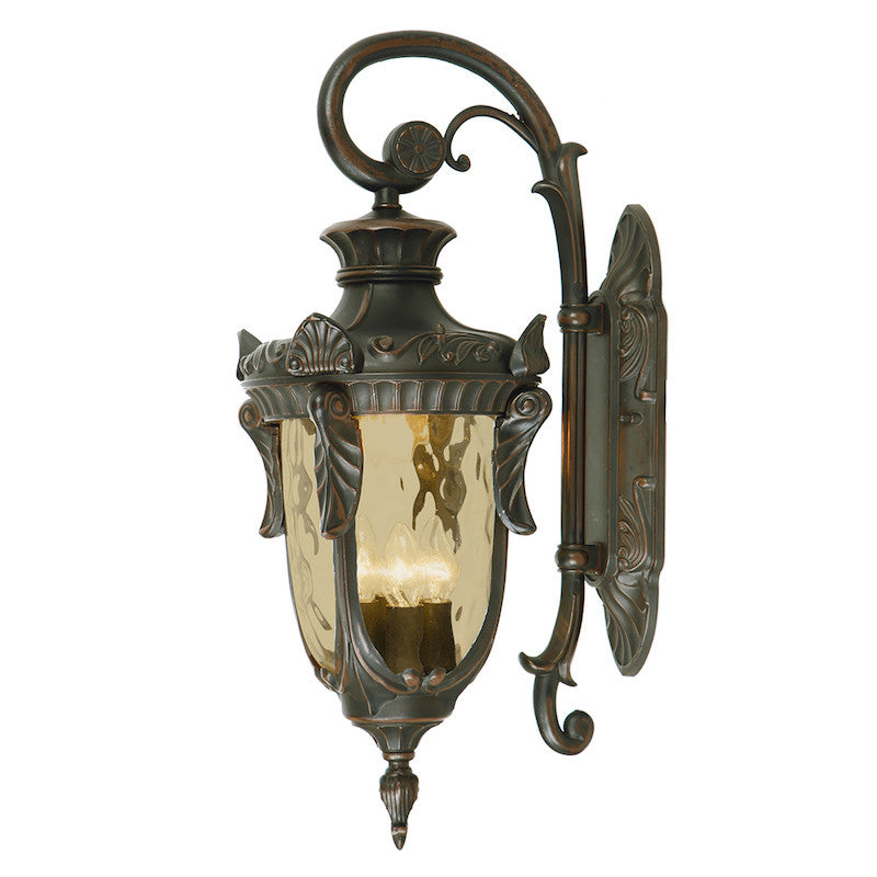 Elstead Philadelphia Old Bronze Finish Large Outdoor Downlighter Wall Lantern