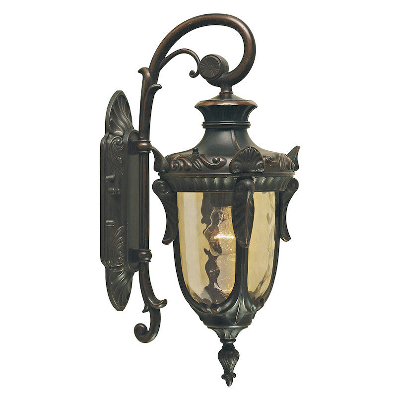 Elstead Philadelphia Old Bronze Finish Medium Outdoor Downlighter Wall Lantern