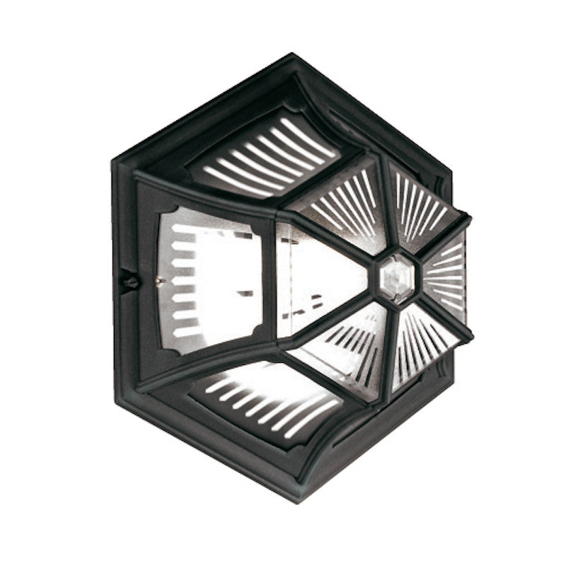 Elstead Parish Black Finish Outdoor Flush Lantern