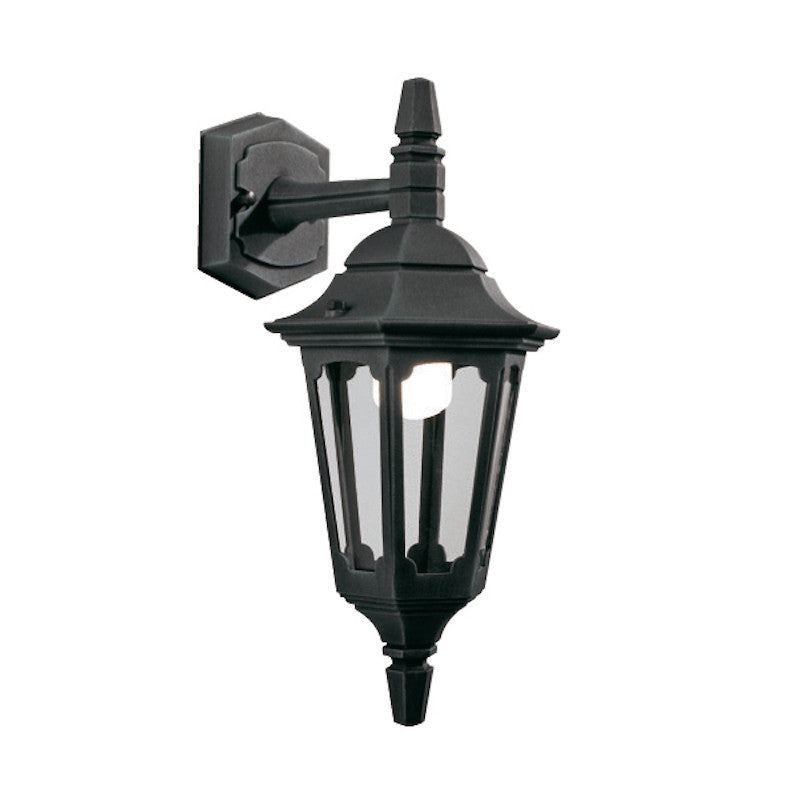 Elstead Parish Black Finish Outdoor Mini Downlighter Wall Lantern